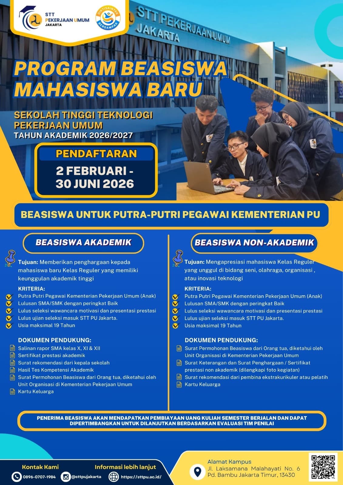Program Beasiswa Mahasiswa Baru