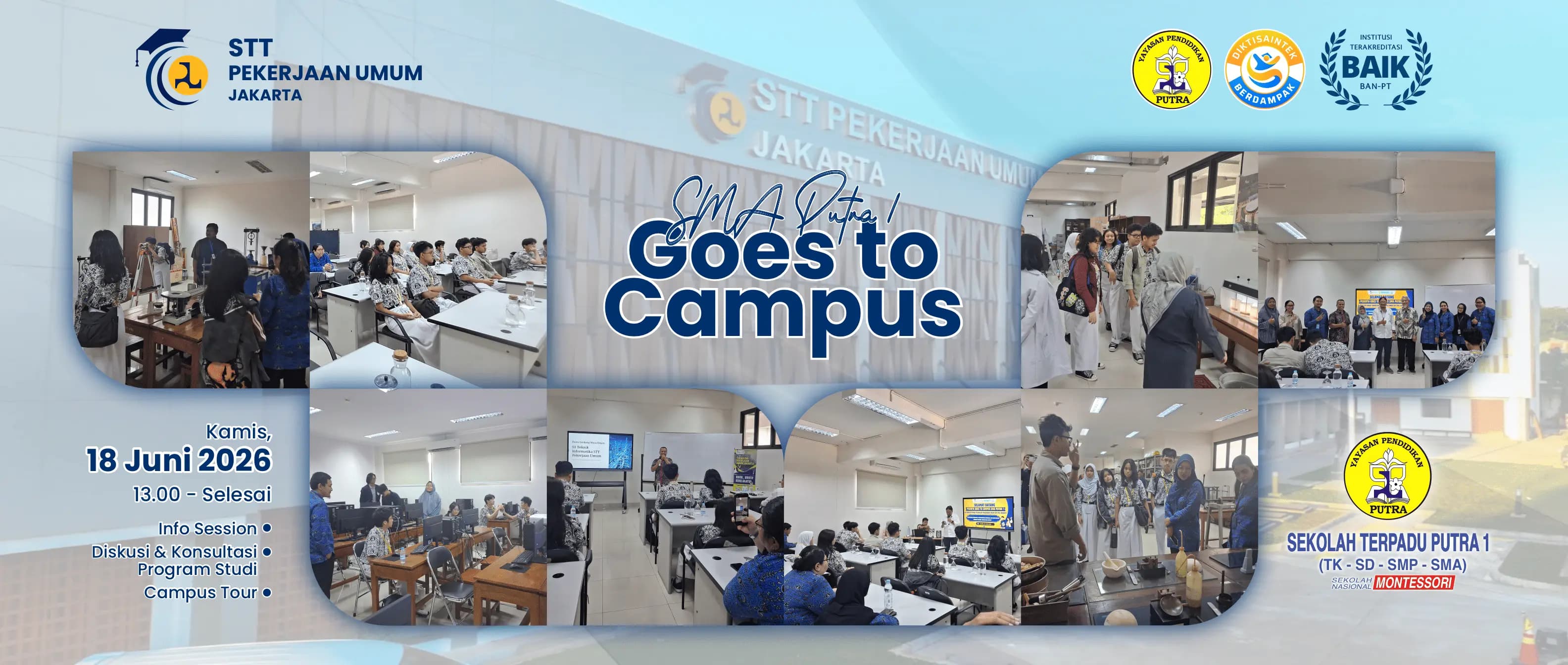 STT PU Jakarta Sambut Kunjungan Edukatif SMA Putra 1, Menumbuhkan Inspirasi Generasi Masa Depan